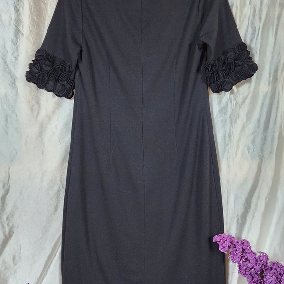 Women's Taylor size 8 Black Body Con Dress Great pre-loved condition - Picture 2 of 14